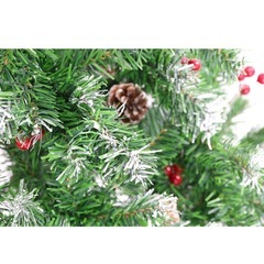 クリスマスツリー 北欧風 ツリー　スノータイプ 庭飾り インテリア 玄関 赤い実の画像