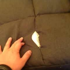 Hソファベッド【リーフSD／FABブラック色】リクライニングソファ ソファ 2人掛け 訳あり アウトレット品 ※定価17,990円の画像