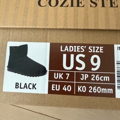 未使用 新品　シープブーツ ブラックの画像