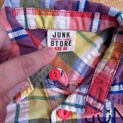 Junk store チェックブラウス　95 ジャンクストアの画像