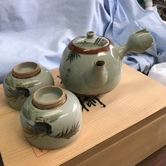 九谷焼き　お茶セット五枚組の画像