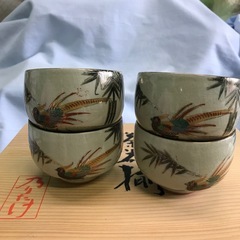 九谷焼き　お茶セット五枚組の画像