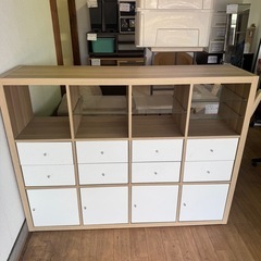 IKEA カラックス　シェルフユニット　収納棚の画像