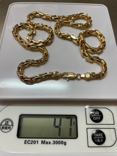 k18刻印 750ITALY刻印　ネックレス ゴールド