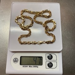 k18刻印 750ITALY刻印　ネックレス ゴールドの画像
