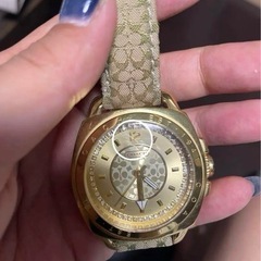 腕時計 COACH コーチ ボーイフレンド ラインストーン シグネチャーの画像
