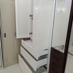 ★リユースのサカイ日立店★HJ7857  収納棚 ホワイト H202×D52×W80 クリーニング済み の画像