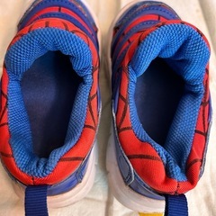 スパイダーマン　スリッポン　シューズ　14cmの画像