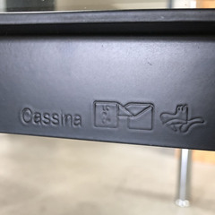 Cassina★カッシーナ ル・コルビュジエ TABLE EN TUBE BASSE ローテーブル ガラステーブル W1200 イタリア 高級家具 美品の画像