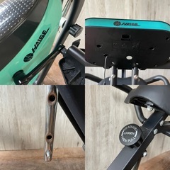 HAIGE ハイガー 折りたたみ式フィットネスバイク HG-QB-J917B 負荷10段階の画像