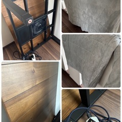 40000円→27000円お値下げしました＾＾こたつテーブル コタツ 掛布団 敷布団 セット 長方形 センターテーブル ローテーブル こたつ布団 掛け布団 こたつマット 敷き布団 コタツ布団 3点セット の画像