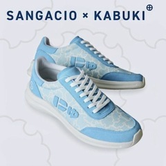 HIROMATSU × SANGACIO Nyu's KABUKI Blue にゅ〜ず　KABUKI スニーカー 廣松 限定コラボの画像