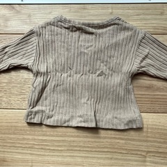【美品】ポルトガル産 Play Up ふわふわリブ編みカーディガン 6Mの画像