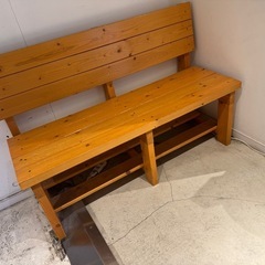 ベンチ　椅子　木製　　の画像