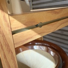 飾り棚　アルミ枠　板天板　幅100cmの画像