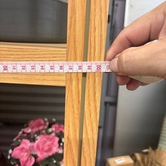 飾り棚　アルミ枠　板天板　幅100cmの画像