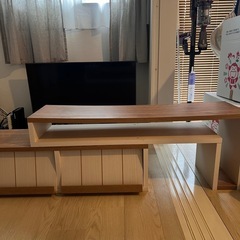 引取り者確定 LOWYA (ロウヤ) 伸縮式テレビ台の画像