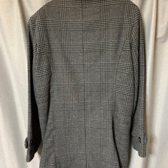 CavariAグレー系チェック柄 チェスターコートの画像
