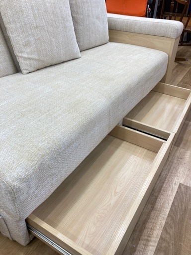 【トレファク高槻店】取りに来られる方限定！引き出し・収納付きカウチソファーベットのご紹介です！
