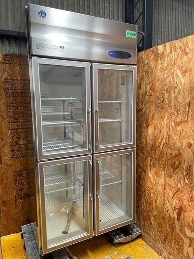 C(7509) 直接引き取り限定 ホシザキ リーチイン冷蔵ショーケース RS-90XT-4G 127kg W900×D600×H1950 526L 4枚扉 業務用 厨房機器 中古