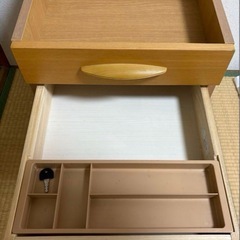 学習机 引き出し キャスター付き の画像