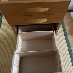 学習机 引き出し キャスター付き の画像