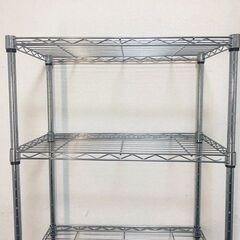 5段スチールラック脚部キャスター（ロック）付きスチールシェルフ　収納ラック可動式棚　飾り棚/業務用/キッチン/オフィス収納の画像