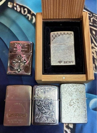 Z&C zippo シルバークロスメタル　限定品 HOPE セット 木箱付き