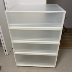 無印良品 ポリプロピレン 収納ケース ワイド×4の画像