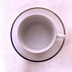 【未使用】プラチナラインカップ&ソーサー4客セットの画像