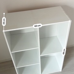 カラーボックス　ホワイト　白の画像