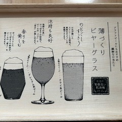 新品　薄づくりビヤーグラス　の画像