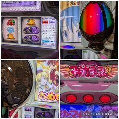 【パチスロ実機 】SLOT魔法少女まどか☆マギカ　オートプレー付き　ゴールド　コイン不要機付きの画像