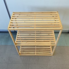 【府中市再生家具】No.312 竹材ラック の画像