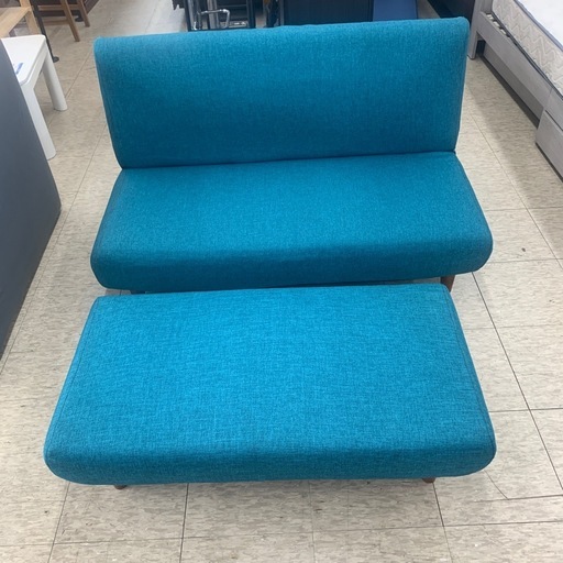 【ジモティー割引で最大15％OFF⭐️】  折りたたみ ソファー オットマン 付き