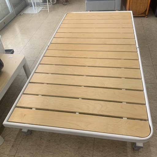 【ジモティー割引で最大15％OFF⭐️】  メホール 折りたたみ すのこ ベッド シングル アッシュ