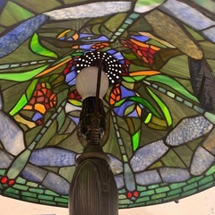 【ジモティー割】ステンドグラスランプ　アンティーク　ヴィンテージ　（ID1323）の画像