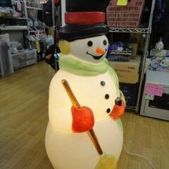 スノーマンブルーム イルミネーション 高さ約97㎝ ディスプレイ ライト ガーデンライト 屋内用 雪だるま 西岡店の画像