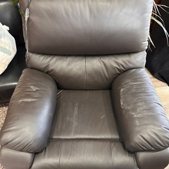 ニトリ　1人用電動リクライニングソファ　ブラウンの画像