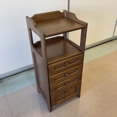 【府中市再生家具】No.315 木製チェストの画像