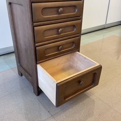 【府中市再生家具】No.315 木製チェストの画像