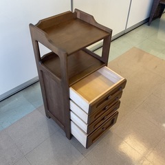 【府中市再生家具】No.315 木製チェストの画像