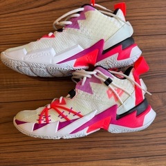 ジョーダン メンズ ホワイノット ゼロ３ Jordan Why Not Zero.3 SE バッシュ Sail/Black Spruce/Aura Flash美中古品の画像