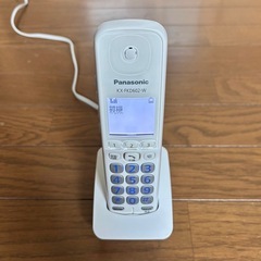 Panasonic おたっくす 子機1台付き ホワイト 留守番電話機能付きFAX コピーの画像