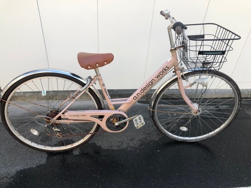 27インチ6段 a.n.design works 薄ピンク色