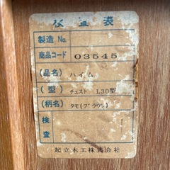 差し上げます‼️　そんなに大きくないキャビネット　中古品の画像