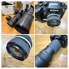 Nikon F4 NIKKOR 広角レンズ 望遠レンズ SIGMA APO 500mm レストア用にも!   現状渡し(中古)の画像