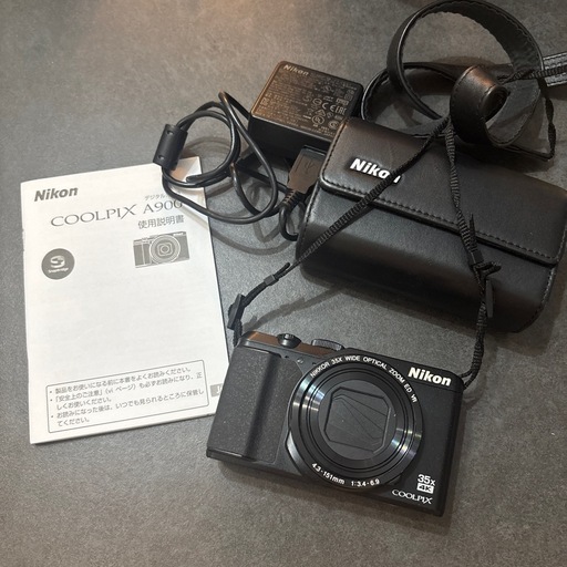 Nikon COOLPIX A900デジタルカメラ 本体 充電器・取扱説明書付き