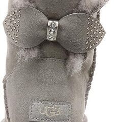 【No.323】お値下げ可能 UGG アグ ショートブーツ グレー 24.5cm 25.0cm US8 レディースの画像