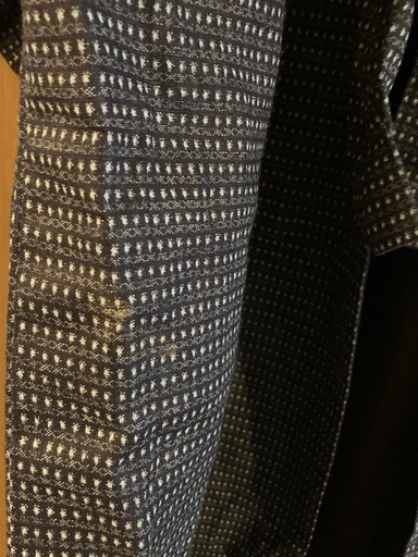 書生紬 久留米絣  リメイク着物